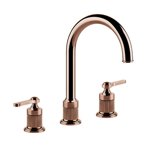 Einhebelmischer für Waschtisch - AREA PRO - GESSI SPA - Aufsatz / Metall / für Badezimmer