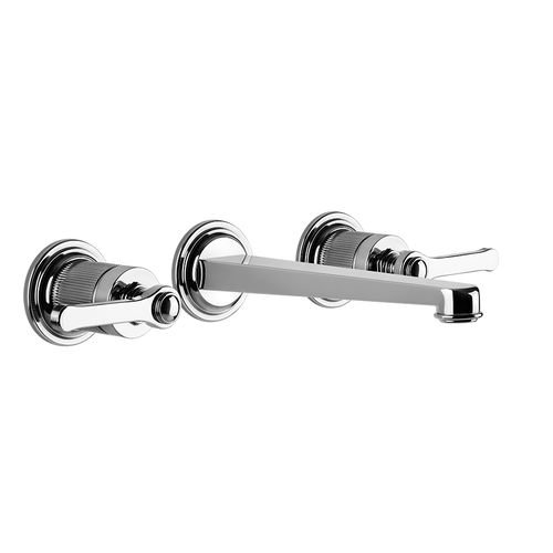 Einhebelmischer für Waschbecken - AREA PRO - GESSI SPA - Einbau / wandmontiert / Metall