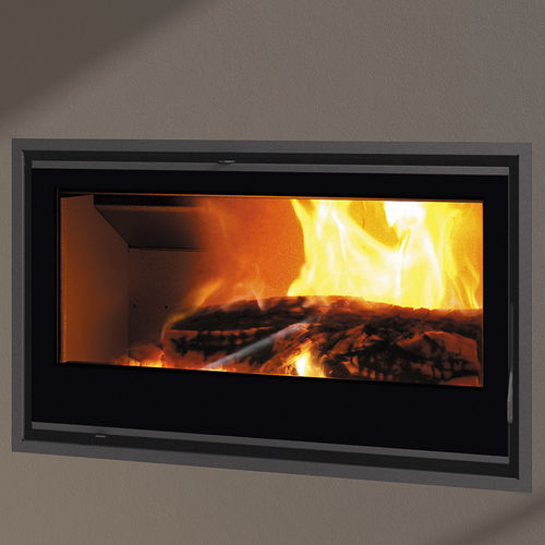 Holzkamin - T2-100 - Carbel - Einbau / für Wandmontage / Einseitig