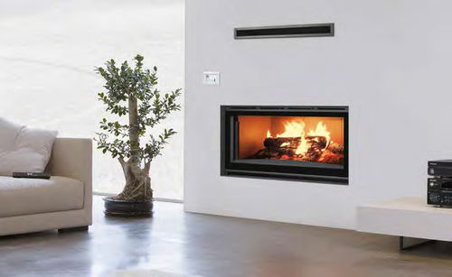 Holzkamin - H-100 PLUS - Carbel - Einbau / doppelseitig / Einseitig