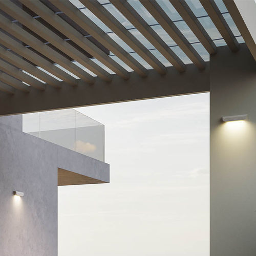 Moderne Wandleuchte - LID - Redo Group - für Außenbereich / Edelstahl / Beton