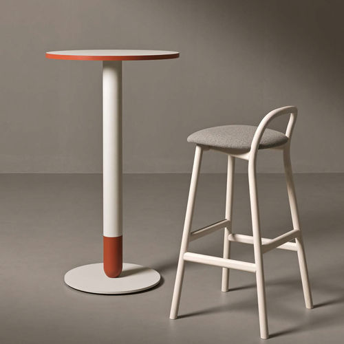Moderner Stehtisch - CRAYON - Very Wood - Laminat / HPL / Gestell aus Stahl