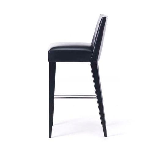 Moderner Barhocker - METRO - Very Wood - Segeltuch / Gestell aus Buche / Polster