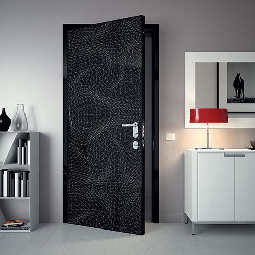 Tür für Innenbereich - ESSENZIA - Di.Bi. Porte Blindate - Stahl / einflügelig / ohne Verglasung