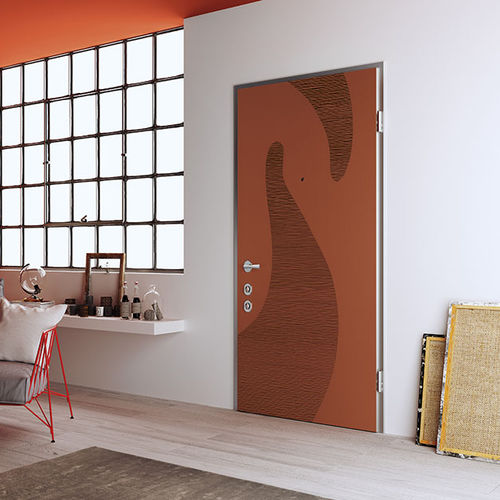 Eingangstür - Meccanya - Di.Bi. Porte Blindate - galvanisiertem Stahl / einflügelig / modern
