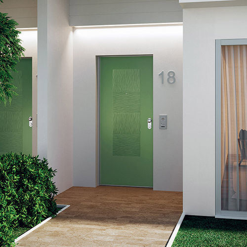 Tür mit Einbruchsicherung - 884 - Di.Bi. Porte Blindate - Eingang / galvanisiertem Stahl / einflügelig
