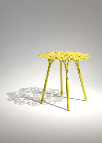 Beistelltisch / originelles Design - ESTRELA - A lot of Brasil - Stahl / rund / für Privatgebrauch