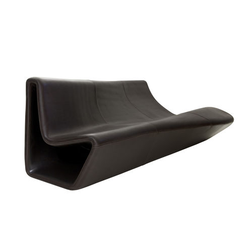 Modernes Sofa - RPH - A lot of Brasil - für Außenbereich / Leder / braun