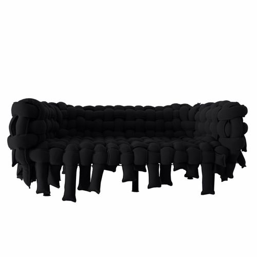 Sofa / originelles Design - UNDERCONSTRUCTION - A lot of Brasil - Stoff / weiß / schwarz