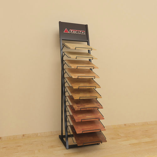 Präsentierregal für Parkett - LS-1201 - AKDENIZ Display Systems - Metall / für Einzelhandel