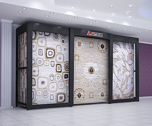 Metall-Teppichständer - 103 - AKDENIZ Display Systems - für Einzelhandel