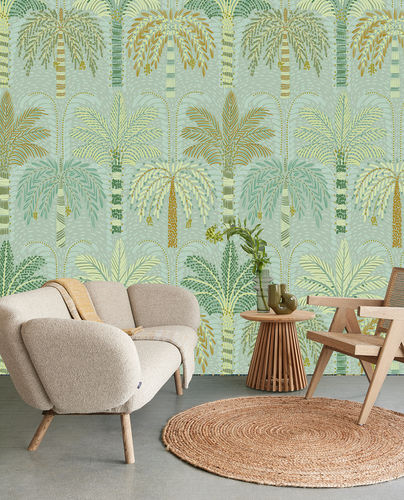 Moderne Tapete - SOLANGE - Eijffinger - Vinyl / Naturmotiv / grün