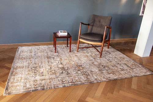 Moderner Teppich - SULEIMAN GREY - Louis De Poortere - Motiv / aus Vinylgewebe / Baumwolle