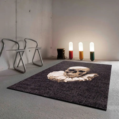 Moderner Teppich - FUNNY BONES - Louis De Poortere - mit Personenmotiv / Polyester / aus Vinylgewebe