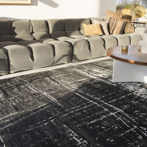 Moderner Teppich - MAD MEN - Louis De Poortere - einfarbig / Kunststoff / Polyester