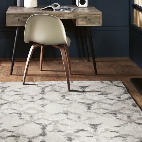Moderner Teppich - SUDARE - CARBON 8753 - Louis De Poortere - mit geometrischen Motiven / Carbon / rechteckig