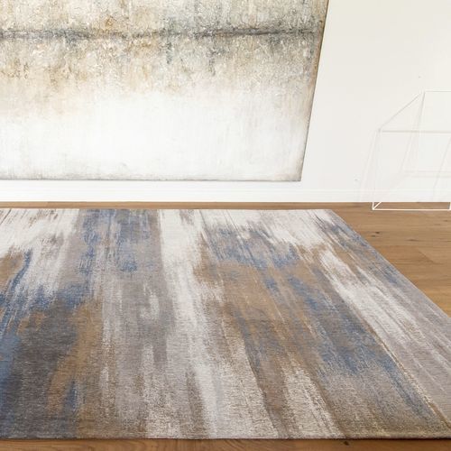 Moderner Teppich - Grey Impression 9122 - Louis De Poortere - einfarbig / Polyester / Recyclingkunststoff