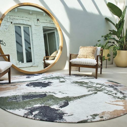 Moderner Teppich - INDIAN RICE 9393 - Louis De Poortere - Motiv / Polyester / rechteckig