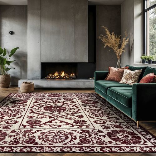 Moderner Teppich - ZEPHYR 9734 - Louis De Poortere - geometrisches Muster / Polyester / Recyclingkunststoff