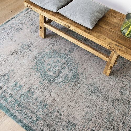 Vintage-Teppich - JADE OYSTER 8259 - Louis De Poortere - Motiv / mehrfarbig / Polyester