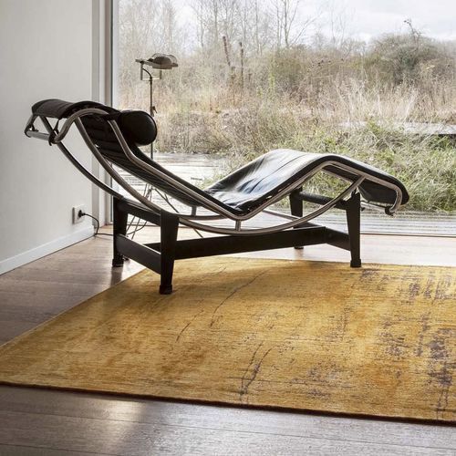 Moderner Teppich - LIBERTY GOLD 8550 - Louis De Poortere - einfarbig / Kunststoff / aus Vinylgewebe