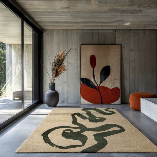 Moderner Teppich - GARDEN SPIRIT 9848 - Louis De Poortere - abstraktes Motiv / Polyester / Recyclingkunststoff