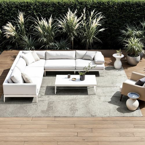 Moderner Teppich - SOL - ALBATRE 9735 - Louis De Poortere - einfarbig / Polyester / aus recyceltem PET
