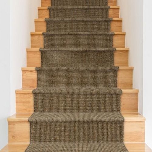 Moderner Teppich - BOUCLÉ  - Tasibel - einfarbig / Sisal / rechteckig