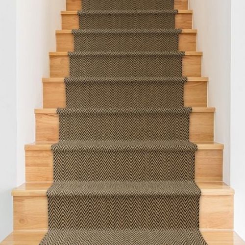 Moderner Teppich - SCHAFT - Tasibel - geometrisches Muster / Sisal / rechteckig