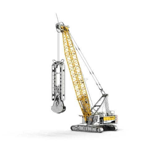 Auslegerkran - HS 8100.2 - Liebherr  - auf Raupen / für Materialumschlag / für Hubanwendungen