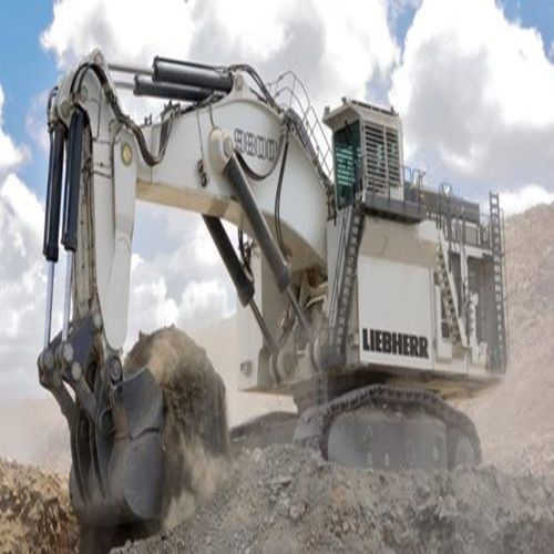 Bagger auf Raupen - R 9800 G6 - Liebherr  - Hochlöffel / für Felsgestein / mit hoher Nutzlast