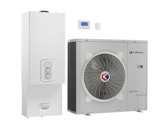 Luft-Wasser-Wärmepumpe - MIRA C HYBRID - CHAFFOTEAUX - Wohnbereich / für Außenbereich / Heizkessel