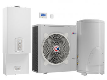 Luft-Wasser-Wärmepumpe - TALIA HYBRID FLEX - CHAFFOTEAUX - Wohnbereich / für Außenbereich / Heizkessel