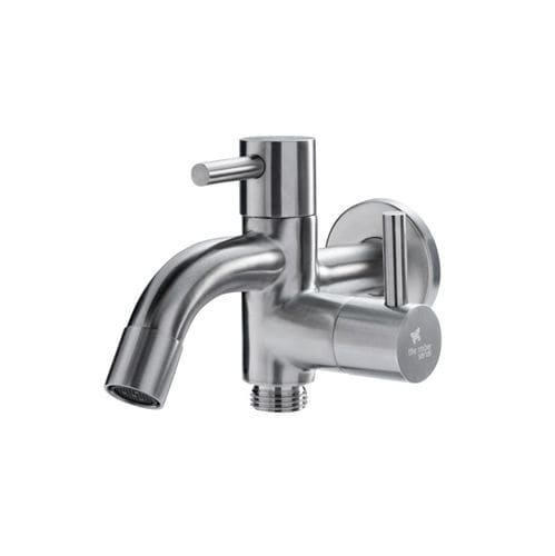 Einhebelmischer für Handwaschbecken - HBWS-4122-316 - Outdoor Shower Company - wandmontiert / Edelstahl / für Außenbereich