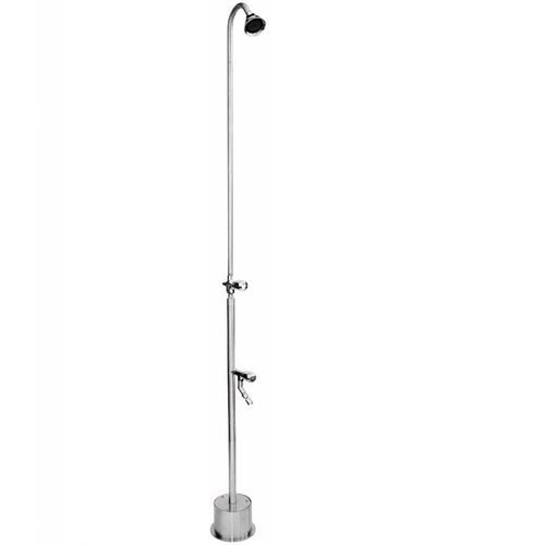 Duschsäule für Außenbereich - BS-1200-ADA - Outdoor Shower Company - Edelstahl / Chromoberfläche / wandmontiert