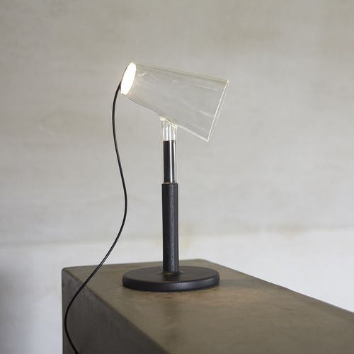 Tischlampe - THE SIBLINGS - Per/Use - Borosilikatglas / Holz / modern