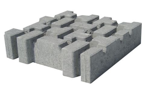 Betonpflasterstein - RB6 - mvb - für Außenbereich / befahrbar / zur Drainage