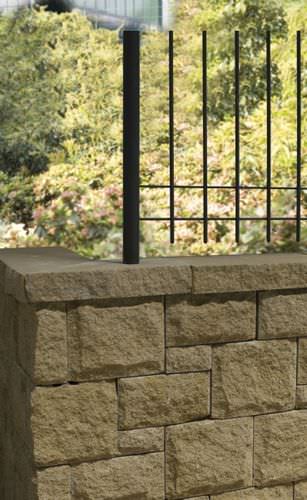 Massiv-Betonstein - MURETT - mvb - für Stützmauer / für Gartenzäune / Steinoptik