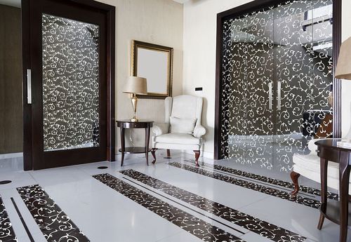 Tür für Innenbereich - ARABESQUE - eidos glass - Glas / einflügelig / Glas