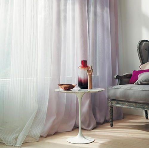 Streifenmuster-Gardine - PROMESSE : EXQUISE - Camengo  - Polyester / waschbar / transparent