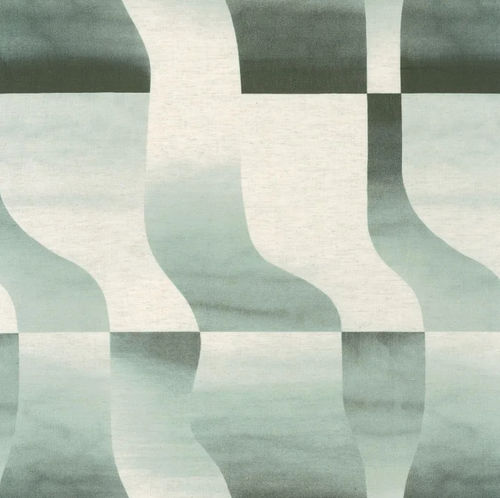 Möbelstoff - HYALIN  - Camengo  - für Vorhänge / geometrisches Muster / Leinen