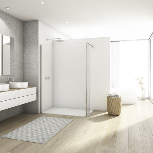 Festinstallierte Duschwand - WALK-IN DIVERA D22WI2 - Ronal - für Eckeinbau / Securit®Glas / Transparentglas