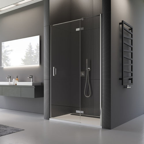 Schwenkbare Duschwand - PUR : PU13P - Ronal - für Nischen / auf der Duschwanne / Securit®Glas