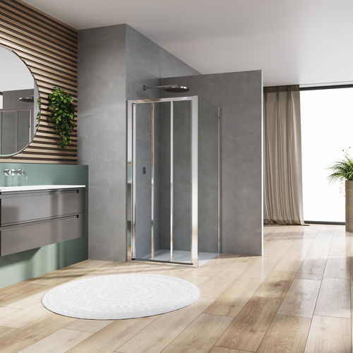 Schiebeduschwand - ARELIA D20S3+D20F1 - Ronal - für Eckeinbau / für Nischen / Securit®Glas