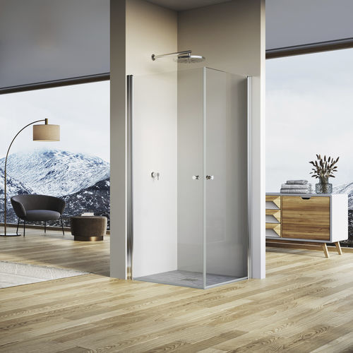 Einflügelige Duschwand - SOLINO : SOL1 G+D - Ronal - für Eckeinbau / Securit®Glas / Transparentglas