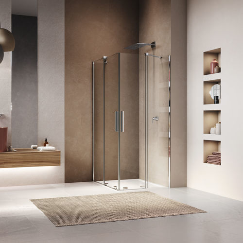 Schiebeduschwand - AMALIA D35SE2 - Ronal - für Eckeinbau / Securit®Glas / Transparentglas