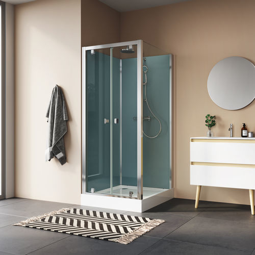 Einflügelige Duschwand - MODUL'R ARELIA 1200 - Ronal - quadratisch / auf der Duschwanne / Securit®Glas