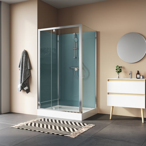 Schwenkbare Duschwand - MODUL'R ARELIA 1200 - Ronal - rechteckig / auf der Duschwanne / Securit®Glas