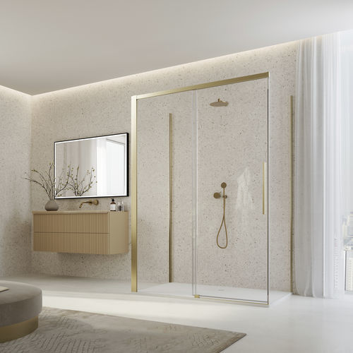 Schiebeduschwand - ORIANA : D36F3 + D36S2 + D36F1 - Ronal - festinstalliert / rechteckig / Securit®Glas