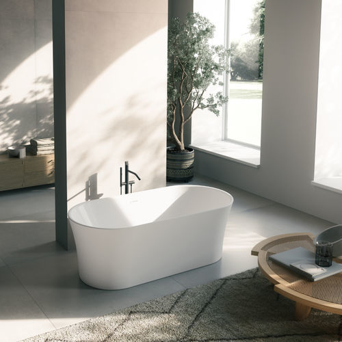 Ovale Badewanne - PANAY - Ronal - freistehend / für Wohnungen / Acryl